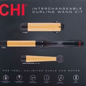 CHI brand interchangeable curling wand (comes with 3 different barrels)